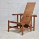 Fauteuil d'après Gerrit Rietveld. Circa 1970