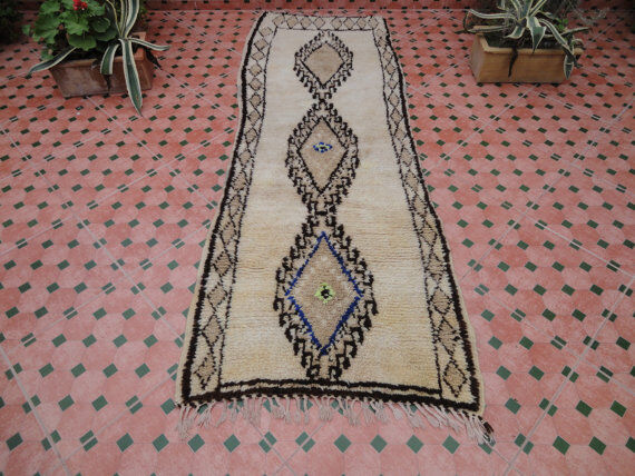 Beni Ouarain carpet 211 x 73 cm