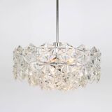 Kinkeldey suspension in chrome and crystal glass, Germany, 1970s.