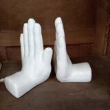 Ceramic Hands Bookends