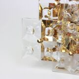 Pair of crystal wall lights by Kinkeldey, Germany, 1970s.