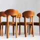 Vintage Danish solid teak dining room chairs Juul Kristensen set of 6