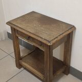Solid wood bedside table