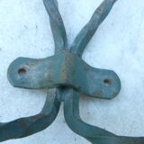 2 wall coat rack in wrought iron with 4 hooks
