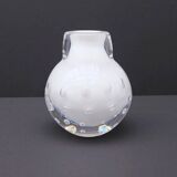 Vase en verre soufflé bullé