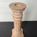 Antique style ceramic candle holder
