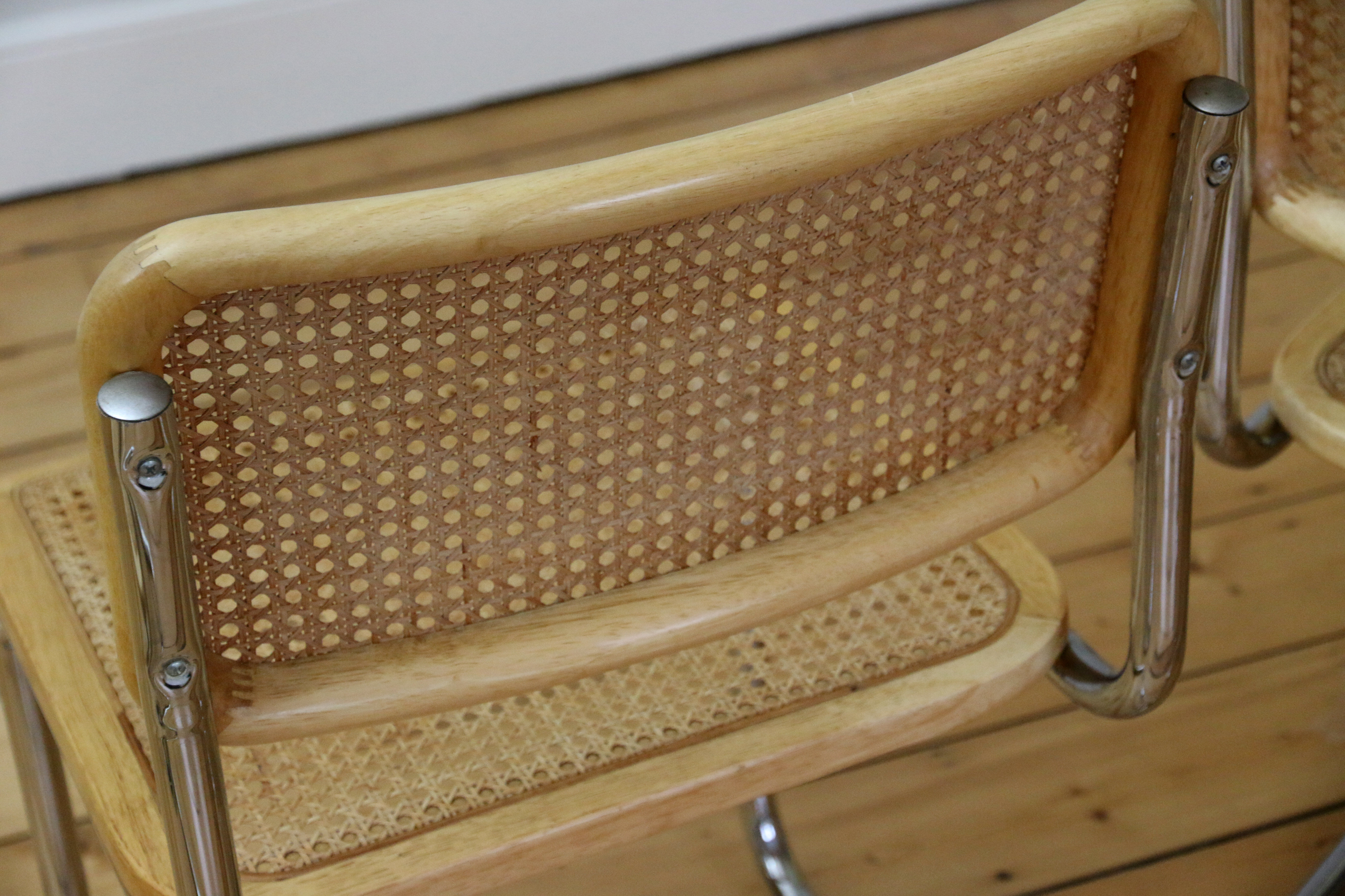 Set of 4 cesca chairs Marcel Breuer, 1970s