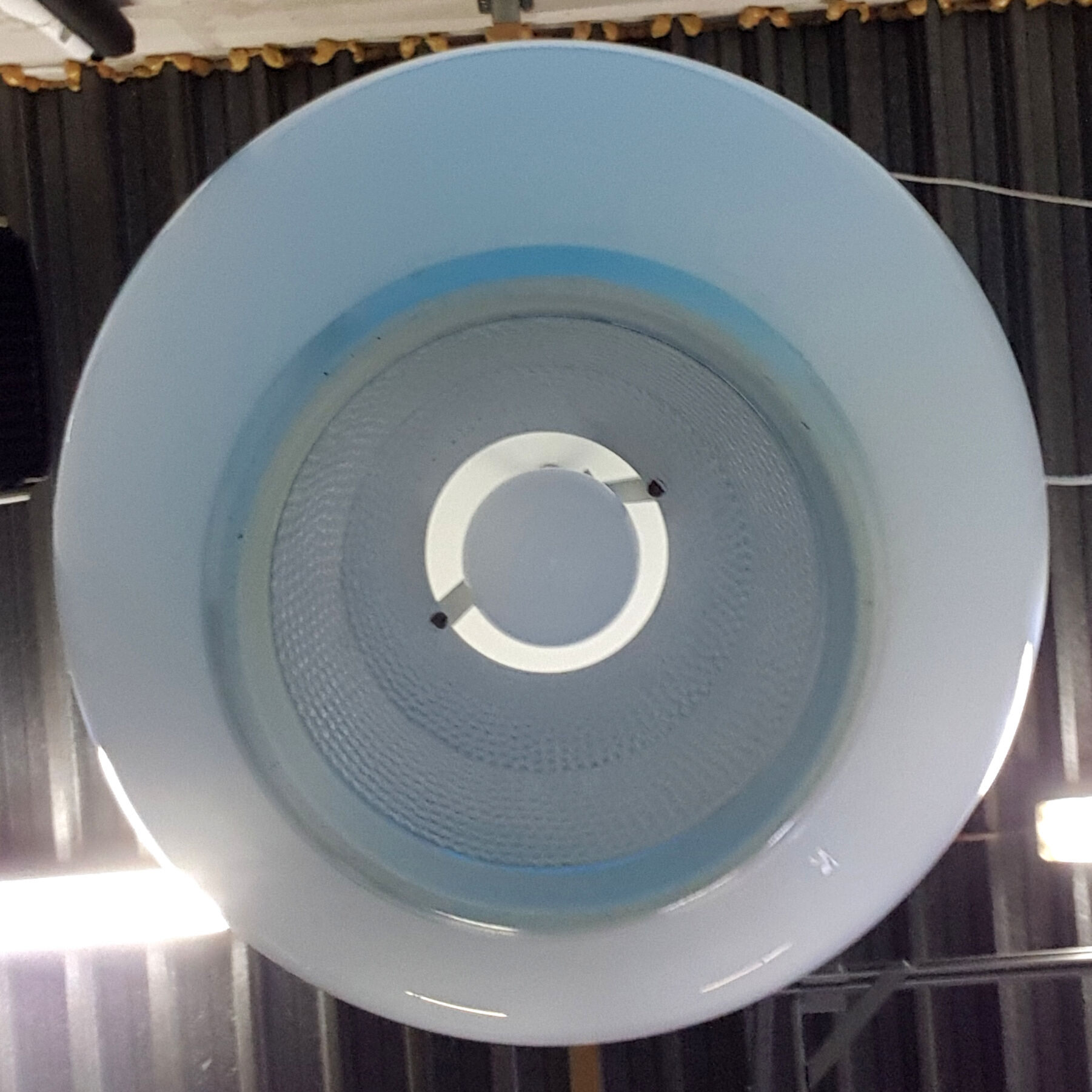Rare opaline glass pendant lamp by Philips, 1960s