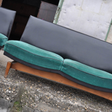 Mid-century danish sofa & armchairs, 1960s, set of 4
