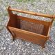 Ancien porte revues structure bois & cannage vintage