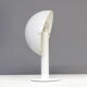 Lampe de table champignon en métal blanc des années 90