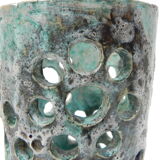 Vintage table lamp, lava ceramic