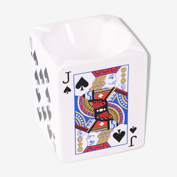 Cendrier poker design jeu de carte