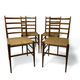 Set of 4 vintage Italian chairs in Superleggera style
