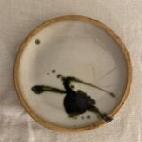 6 small bread plates enamelled pottery of the Vallauris Dove