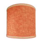 Burlap fabric lampshade for vintage lamp 60s