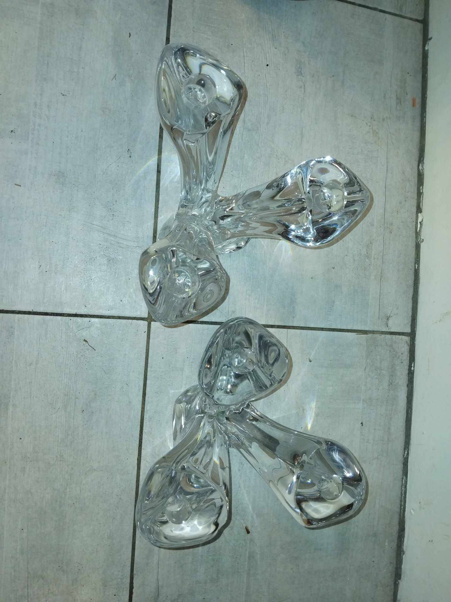 2 large crystal chandeliers from the 50s/60s.