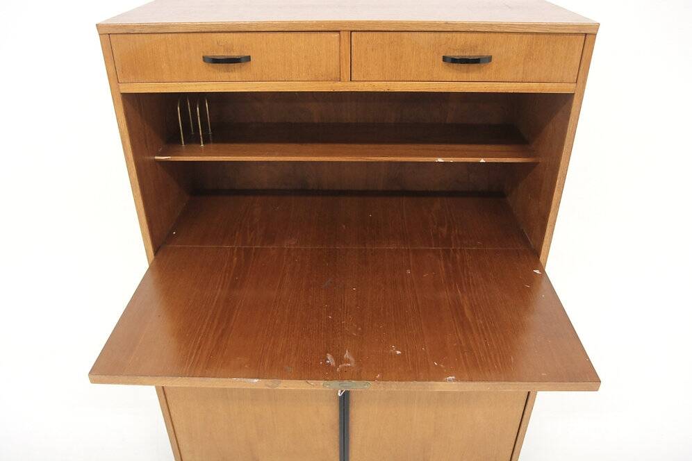 Scandinavian teak secretary desk, Bräntorps, Sweden, 1960