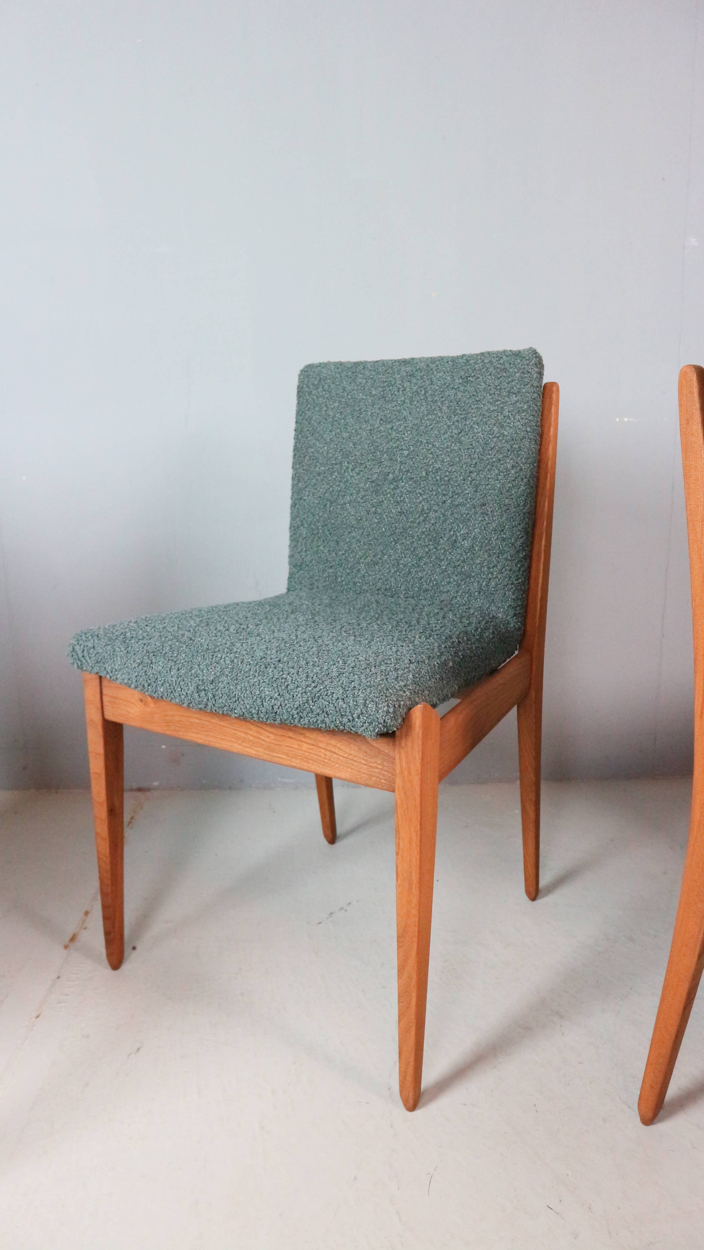 Set of four dining chairs by ISA Bergamo, 1960s.