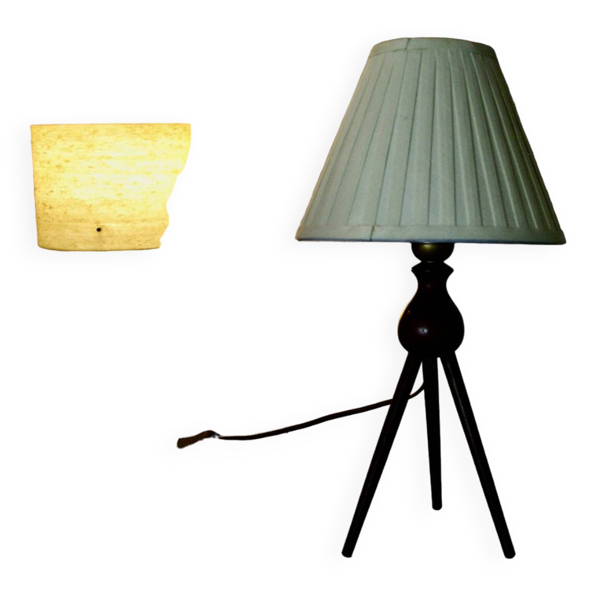 Vintage solid teak lamp by severin hansen 1960