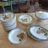 Antique tableware set from Digoin and Sarreguemines