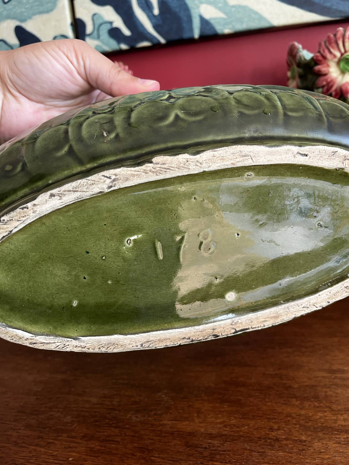 Art Nouveau planter and vase