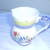 Quimper Henriot teapot and pitcher
