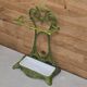 Art Nouveau umbrella stand in green enamelled cast iron