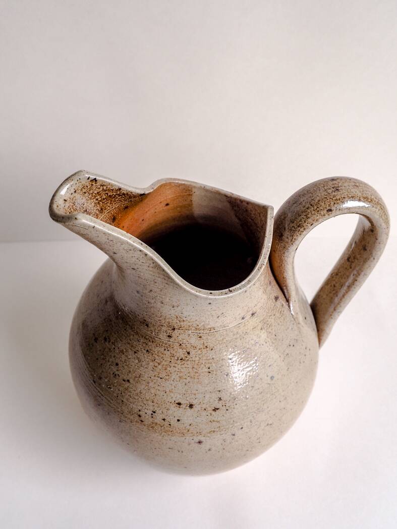 Handcrafted ceramic pitcher