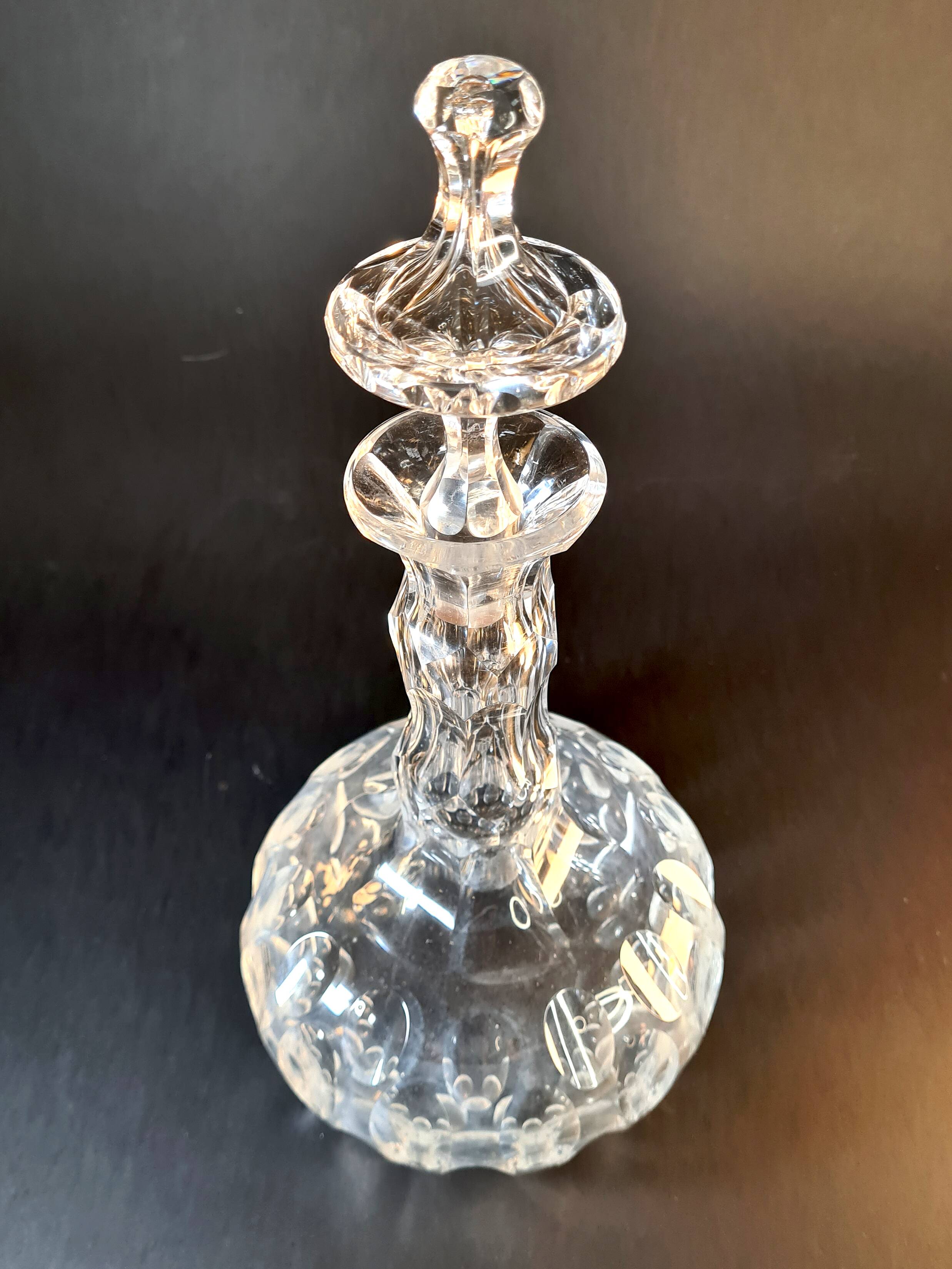 Cut crystal carafe – high-end piece, invoice from a prestigious brand.