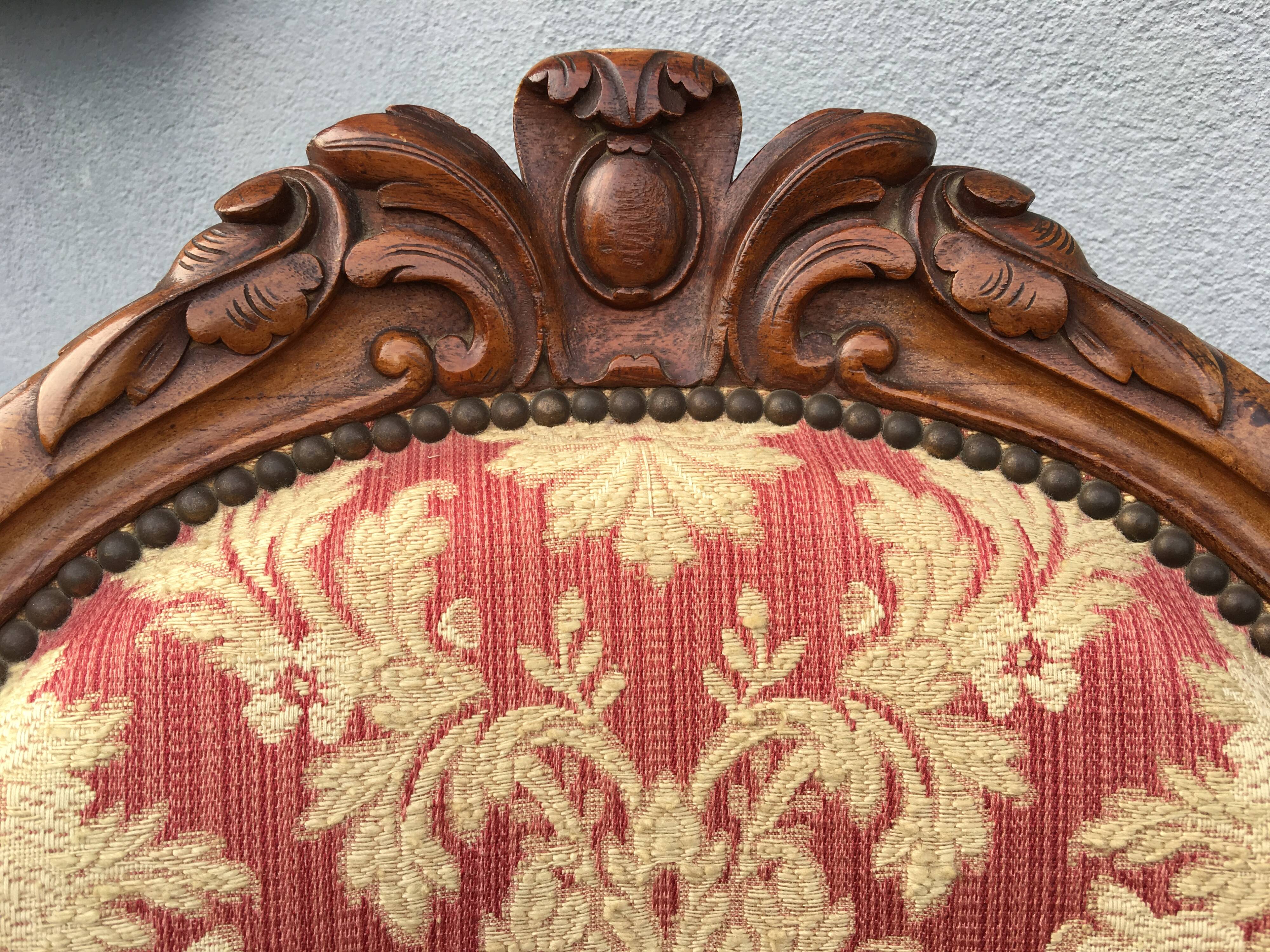 Pair of napoleon III armchairs, 19th century