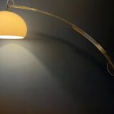 Vintage space age arc floor lamp in style of Guzzini