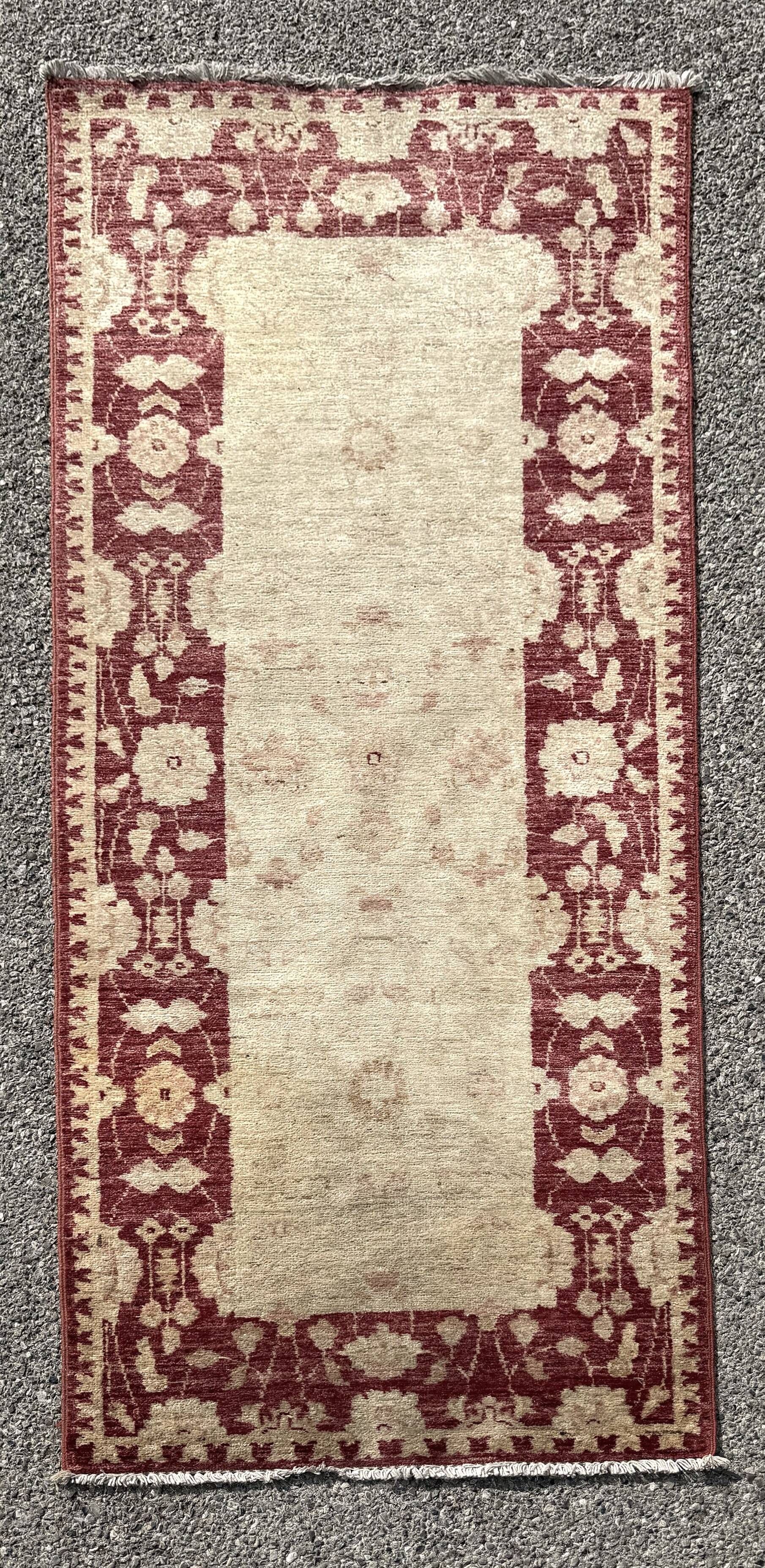 Afghan Chobi Ziegler hand-knotted rug: 2.14 x 0.79 metres
