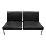 1960s 2-seater sofa in synthetic leather