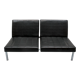 1960s 2-seater sofa in synthetic leather