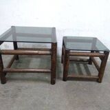 Nesting Tables Manou + smoke grey glass