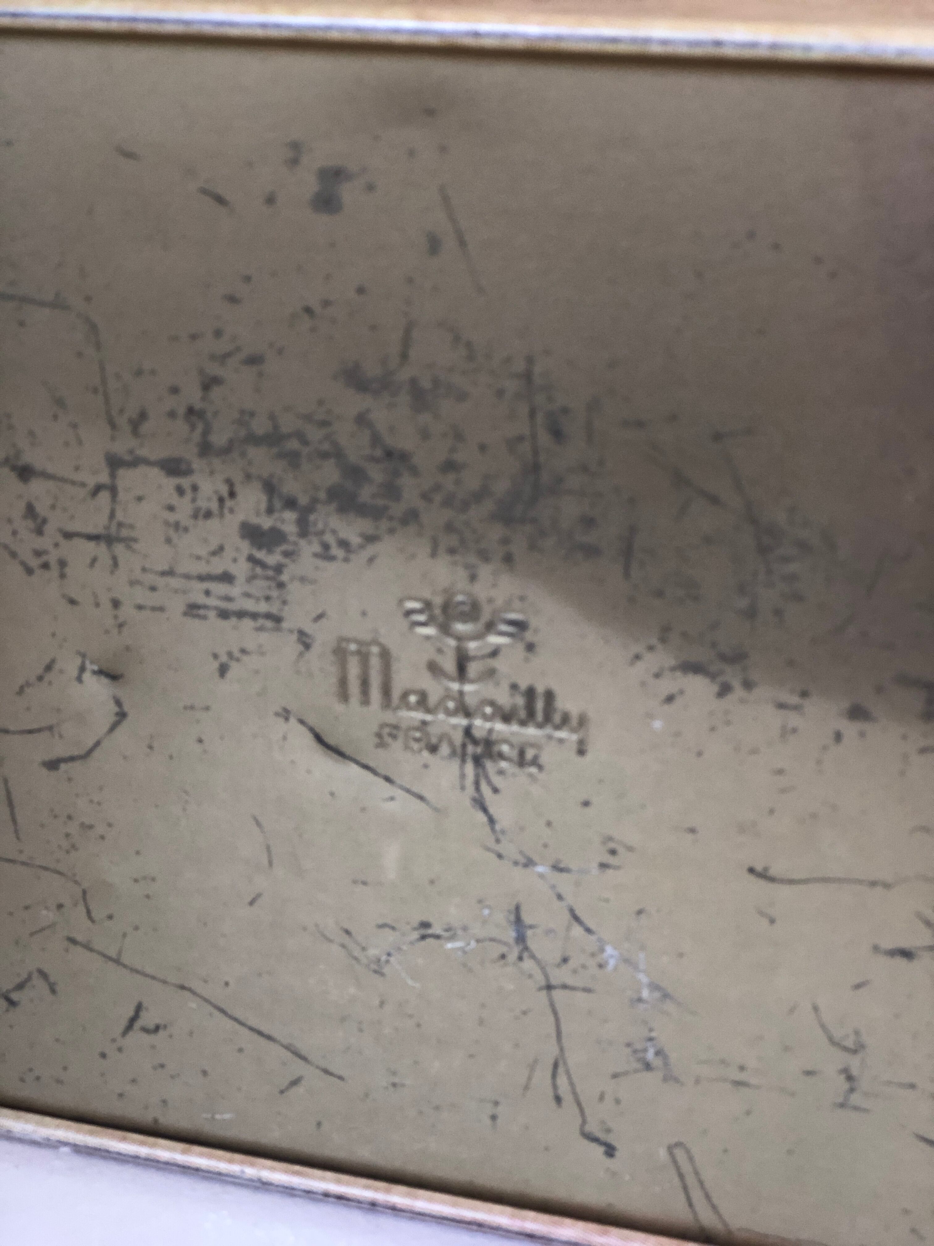 Sheet metal box screen printing old station