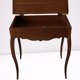 Table d'appoint, travailleuse pupitre vintage artisanale en acajou