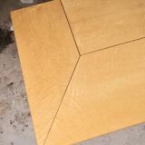 Ash burl bar coffee table, Paul Michel for Roche Bobois, 1980s