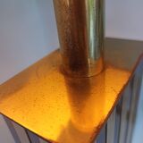 Pair of black and gold art deco style lamps