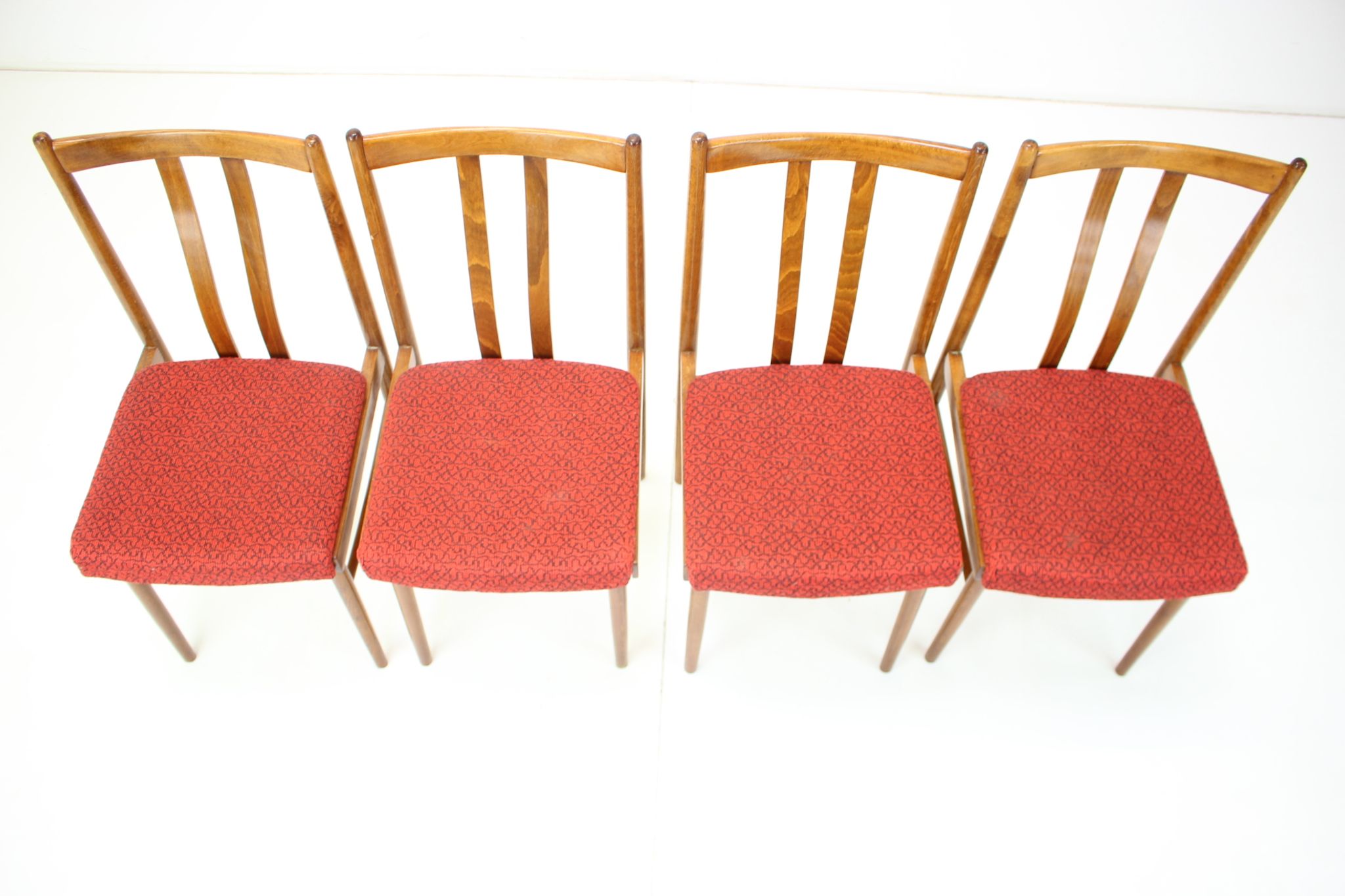 1970s Set of Four Dining Chairs, Czechoslovakia