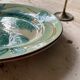 Plat poissons vintage céramique signé