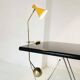 Large Italian brass counterweight lamp, 50s design