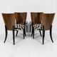 Set of 4 chairs H-214 Jindřich Halabala UP Závody 1950-1959