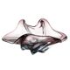 Sommerso bowl, mid-century modern, purple glass, Murano, Italy, 1950s