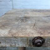 Antique butcher table