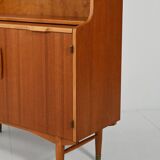 Hugo Troeds teak bookcase with pull-out desk