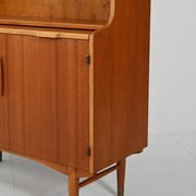 Bibliothèque en teck Hugo Troeds avec bureau escamotable