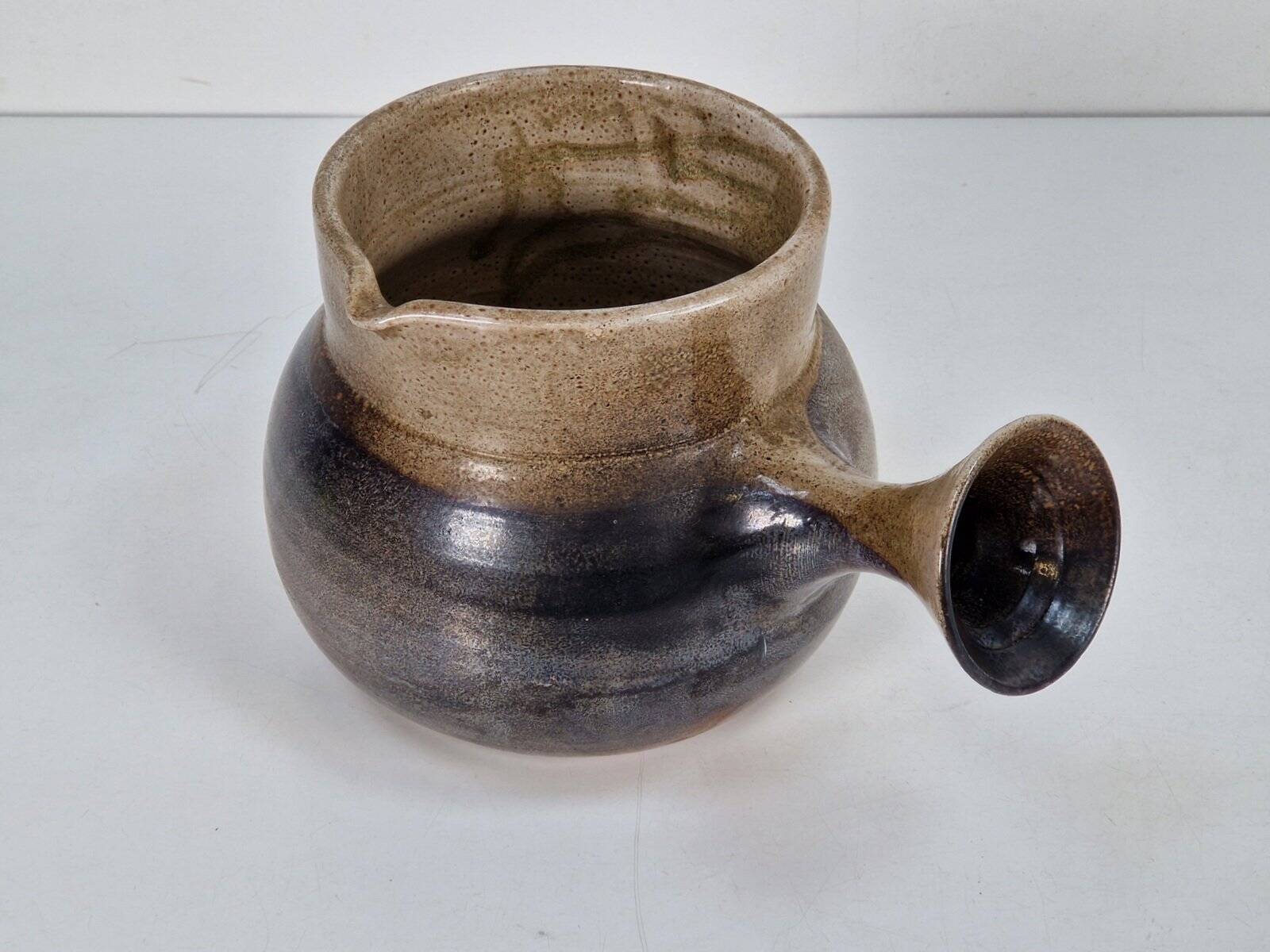 Vintage Glazed Sandstone Jug by Roland Zobel for Atelier Les Cycladen, ​​France, 1970s