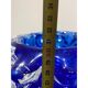 Rostrato blue murano glass vase